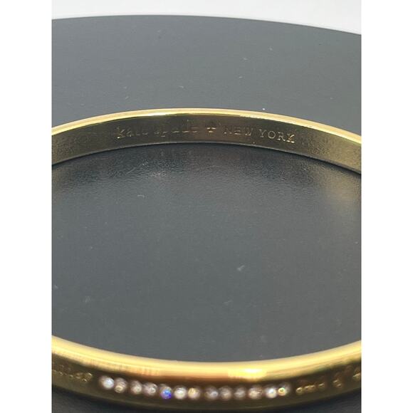 Kate Spade New York Idiom Friendship Gold Plated Bangle Bracelet - Picture 2 of 10